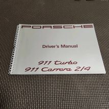 ②【ミツワ正規輸入車】ポルシェ964カレラ2カレラ4ターボ取扱説明書ドライバーズ マニュアル取説porsche carrera2/4 turbo driver's manual_画像1