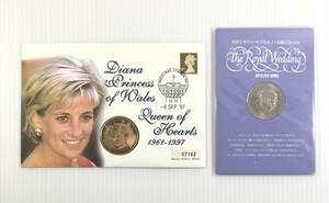 まとめ イギリス ダイアナ妃 コインセット Diana Princess of Wales Queen of Hearts 1961-1997 英国王室チャールズ皇太子ご結婚記念