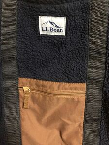 L.L.Bean 起毛素材　トートバッグ　紺色