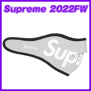 1847　Supreme WINDSTOPPER Facemask　Light Grey　シュプリーム　ウィンドストッパー　フェイスマスク　ライトグレー　2022FW