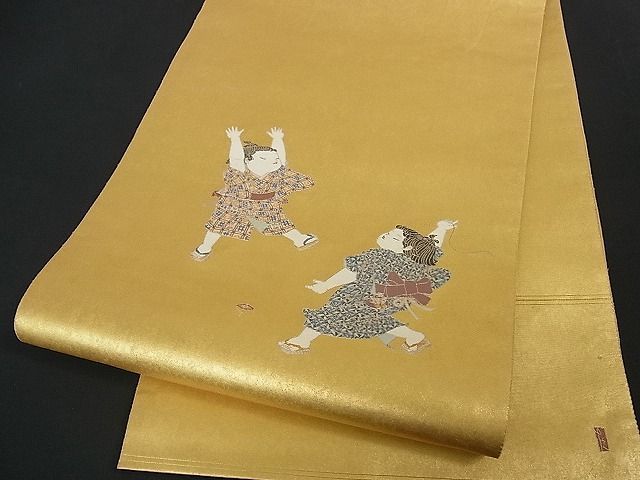 2枚で送料無料 【逸品】加賀友禅巨匠 初代由水十久監修 長島織物 瀞金