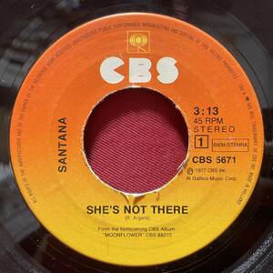 ◆オランダ7”s!◆SANTANA◆SHE'S NOT THERE/ZULU◆