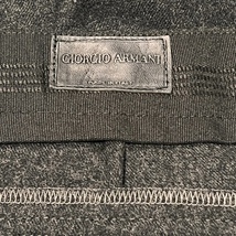 GIORGIO ARMANI ジョルジオ アルマーニ バージンウール パンツ size 48 グレー メンズ 国内正規品 イタリア製 黒タグ_画像6