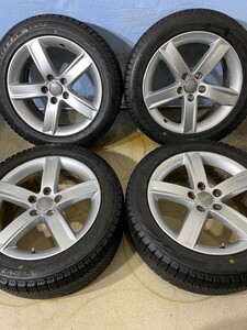 2018年製造　225/50R17　スタッドレス　スタッドレス　ブリヂストン　BLIZZAK　VRX2　225/50/17　4本　タイヤホイールセット　アウディ純正