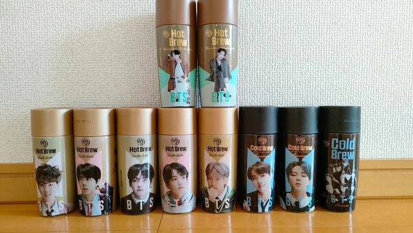 BTS コールドブリュー　ホットブリュー　容器　クリアファイル付　