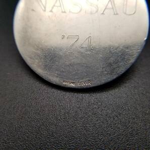 1974年 NASSAU ナッソー 925シルバー ヴィンテージ チャーム 銀 彫金 ビンテージ アクセサリー ペンダント ネックレス 人 M3の画像5