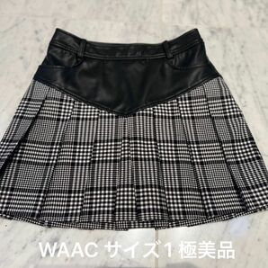 WAAC/サイズ1/1度着用の極美品/ゴルフウェア／ゴルフスカート/レディースゴルフウェア/golf