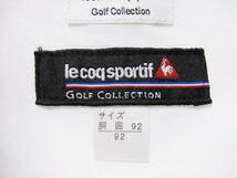 美品 LECOQ GOLF ルコックゴルフ 裏起毛 ゴルフパンツ ホワイト W92ｃｍ ゴルフウェア _画像8