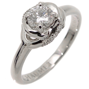 [ Ginza shop ]Chaumet Chaumet Pt950 0.30ct Lien dam -ru sleigh tail diamond ring * ring Pt950 platinum 7 number lady's DH61939