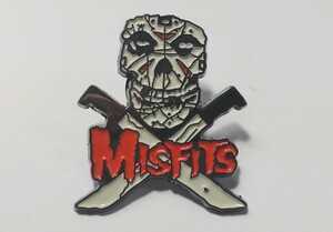 送料無料! ミスフィッツ ピンブローチ MISFITS スカル ロックバンド スマアク