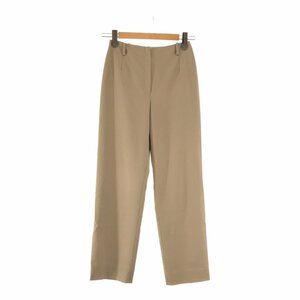 LOEWE ロエベ 【lay0722R】 シルク混ウールストレートパンツ 36 春夏ボトムス ズボン フランス ベージュ レディース 女性 大人 CH