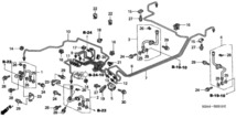 ホンダ純正部品 新品 S2000 ブレーキホースセット フロント用 左右セット パッキン クリップ付き GH-AP1 LA-AP1 ABA-AP1 ABA-AP2 S2K_画像2