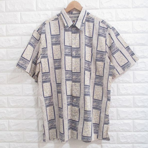 【トリリチャード】ハワイ製！◆アロハシャツ 総柄シャツ◆Mサイズ