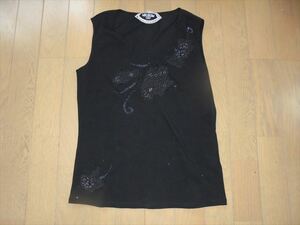  beautiful goods * mare n dam MARLENEDAM ITALY* black. tank top *42