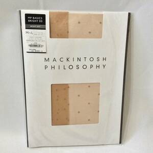 新品　百貨店商品　MACKINTOSH PHILOSOPHY　ブライトドット　ストッキング　ヌーディベージュ