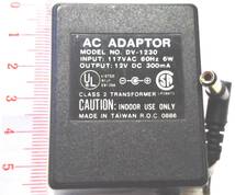 AC ADAPTER Model No. DV-1230