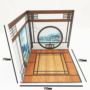 背景ボード 1/12 中華風の部屋 ねんどろいどやドール撮影用に フィギュア向けの画像2