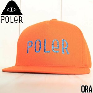 帽子 キャップ スナップバック POLeR ポーラー FURRY FONT SNAPBACK HAT 214ACU7008 ORA