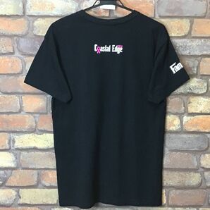 ME2-760◆状態良好◆USA買付!!【Coastal Edge】ロゴプリント クルーネック 半袖 Tシャツ【メンズ M】ブラック サーフ 古着 ピンクリボンの画像3