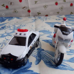 B12『TOMICA★トミカ パトロールカー(トヨタ クラウン)&白バイ(ホンダ)~2台まとめて』~48