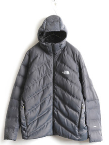 US企画 ■ ノースフェイス ダウン パーカー ジャケット ( メンズ L ) 古着 The North face ブルゾン ジャンパー キルティング 700フィル 灰