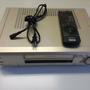 SONYソニーS-VHSビデオデッキSLV-RX9 動作確認済 リモコン付 送料込の画像1