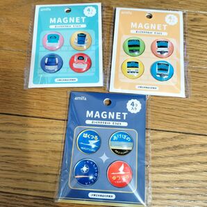 キャンドゥ てつどう マグネット 3点