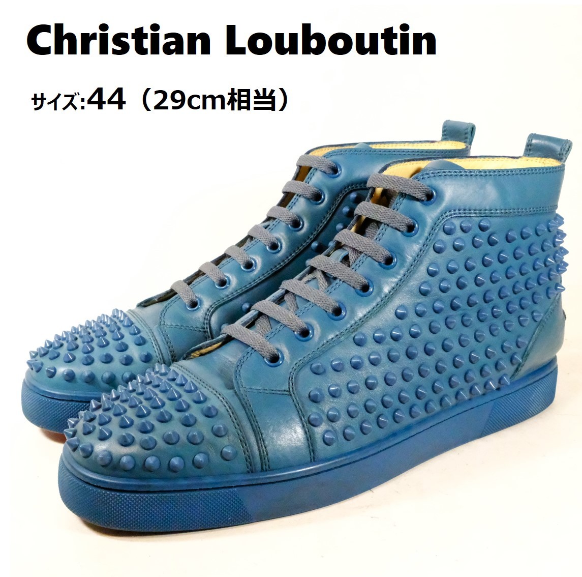 ひし型 美品 Christian Louboutin ルブタン スタッズスニーカー 41