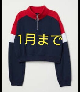  今月まで H＆M スタンドカラースウェットトップス スウェット トレーナー