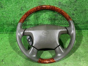  new S control 72105 H12 Cedric MY34]* wood combination steering wheel 39cm*SRS inflator lack of 
