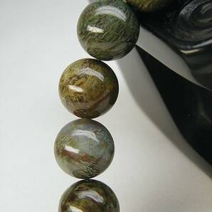 ♪即決【壽】直径12.9mm天然最高AAA級極品特大粒トルコ石緑松石ブレスの画像3