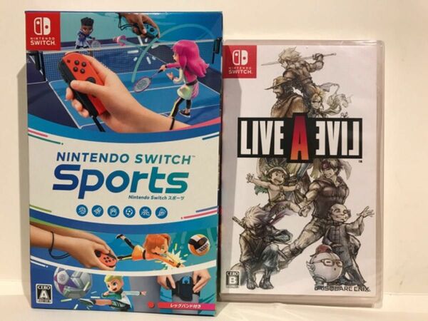 ★新品★スイッチ スポーツSwitch Sports＋ライブアライブLIVE A LIVE Switchソフト