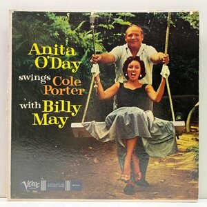 良再生!! USオリジナル MONO 初版 青ラベ 深溝 ANITA O'DAY Swings Cole Porter ('59 Verve) アニタが歌うコール・ポーター集！米 モノラル