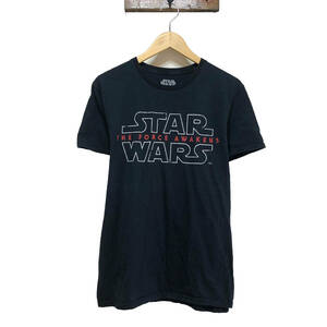 【980円スタート】USA 古着 半袖 Tシャツ スターウォーズ STAR WARS フォースの覚醒 ブラック 黒 M 古着卸 激安 BA0502