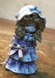 CC-8603 ■送料無料■ NAKADOOL ナカドール 女の子 帽子 リボン ドレス 洋風 陶器 陶磁器 人形 フィギュア レトロ アンティーク 99gくGOら