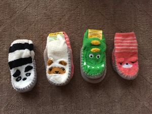  new goods unused * including carriage animal room socks room shoes 2 pairs set 14cm Kids slip prevention attaching ....