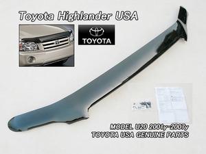 クルーガー/TOYOTA/トヨタHighlander純正USフードプロテクター/USDM北米仕様ACU2#MCU2#ハイランダーUSAバグガードKLUGERエアディフレクター