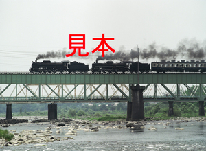 鉄道写真、645ネガデータ、162437190002、D51-498＋C57-180＋12系、SL重連みなかみ号、JR上越線、渋川〜敷島、2011.07.03、（4591×3362）