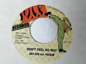 BOY-KEN feat. PUSHIM 「DON'T FEEL NO WAY」限定7インチ・アナログ盤