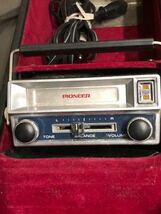 昭和レトロ・PIONEER・HIPAC 当時物 パイオニア ハイパック GP-105 ポータブルカセットテープデッキ カーステレオ テープ付き_画像4