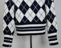 20AW THOM BROWNE. トムブラウン ARGYLE INTARSIA SHAWL CARDIGAN アーガイル カシミヤ ローゲージ ニット カーディガン 3 b6251_画像9