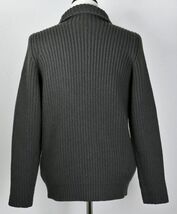 イギリス製 HERMES エルメス ローゲージ カシミヤ ドライバーズ ジップ ニット ジャケット XL sweater b6206_画像6