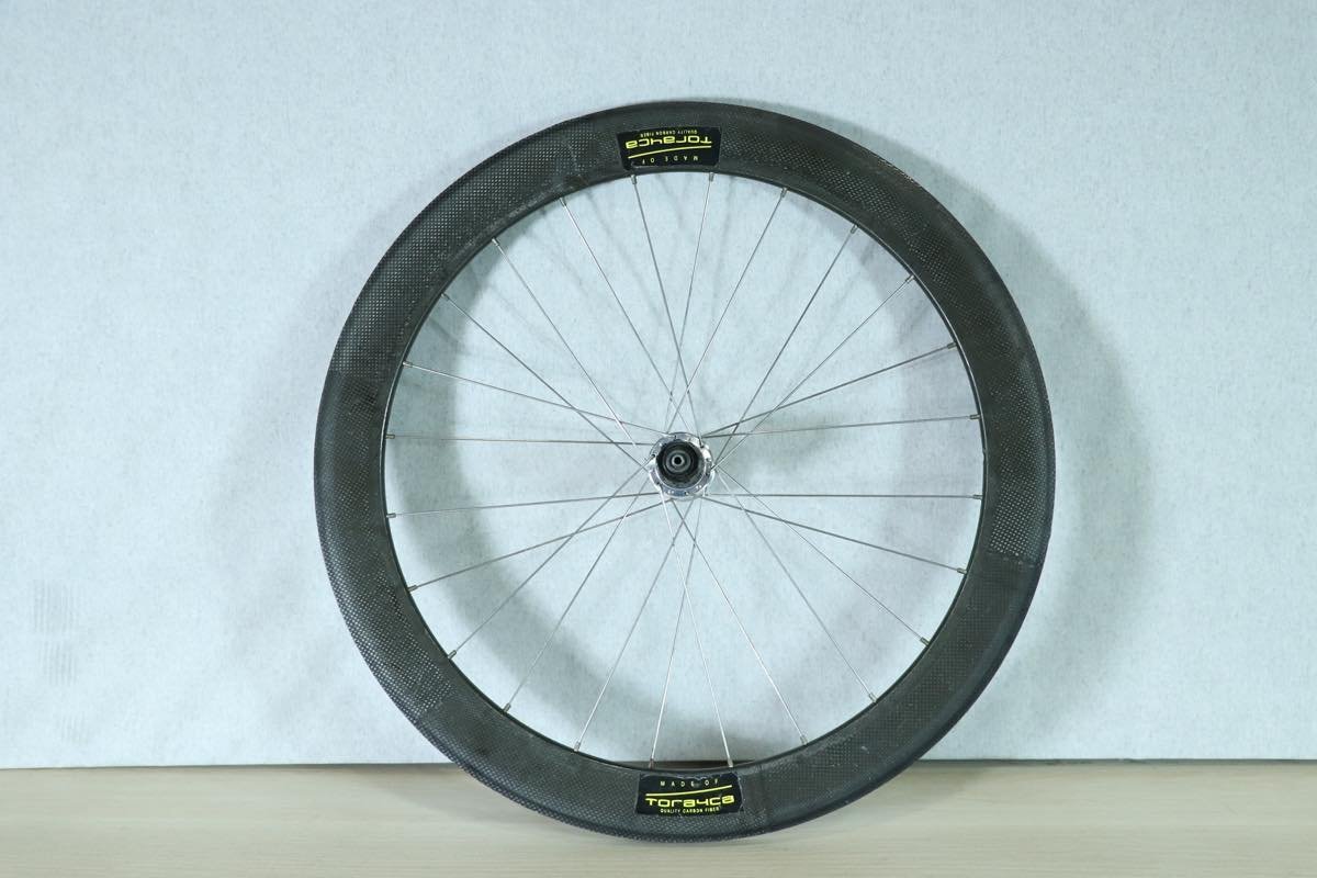 特上美品 トレカ カーボンホイール デュラエースハブ 前後セット 650C