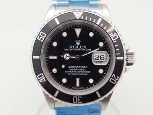 美品★ROLEX ロレックス サブマリーナ 16610 Y番 黒文字盤 新品仕上げ OH済み /B6144