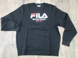 未使用新品　FILA　スウェット　黒ロゴL