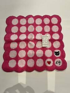 LULU GUINNESS Lulu Guinness * towel handkerchie * unused goods * pink 