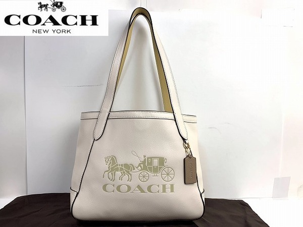 極美品★送料無料★ コーチ COACH ホース アンド キャリッジ レザー トートバッグ 肩掛け可能