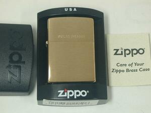Zippo ブラッシュ・ブラス・プレーン（真鍮無垢）#204 Solid Brass 新品