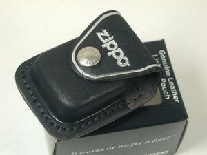 Zippo 革ケース・Zippo社純正（黒）直輸入・クリップタイプLPCBK