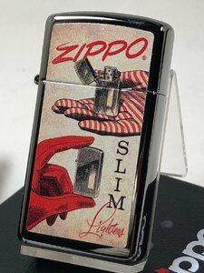 Zippo ジッポーイタリックロゴ /ブラックアイス USA純正直輸入#48396 新品 スリム